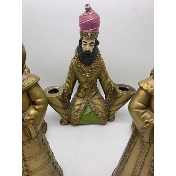 Vintage Kurt S Adler Candlestick Holders Nativity - Picture 4 of 11